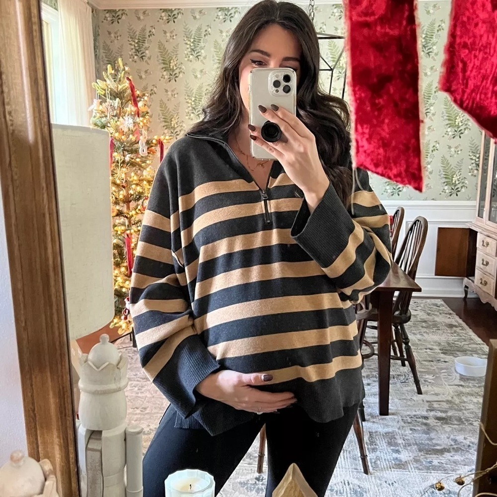 FREE PEOPLE Coastal Stripe Pullover S